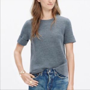 Madewell Short Sleeve Wool Blend Sweater